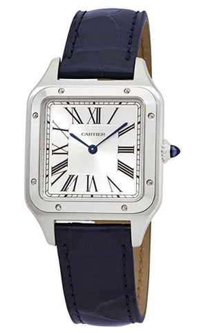 Cartier Santos-Dumont Quartz Silver Dial Men's Watch WSSA0022