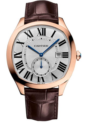 Cartier Drive Silver Dial 18KT Rosegold Automatic Men's Watch WGNM0003