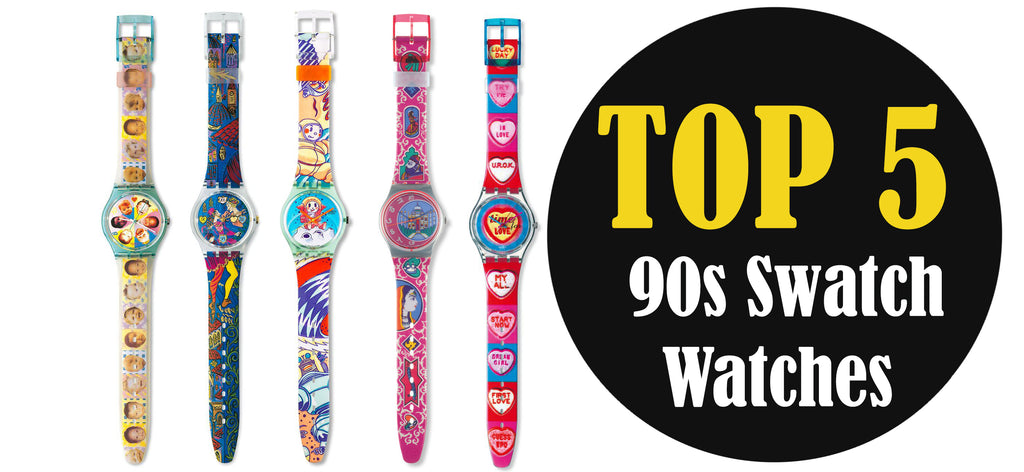 Top 5 des années 90 vintage swatch montre