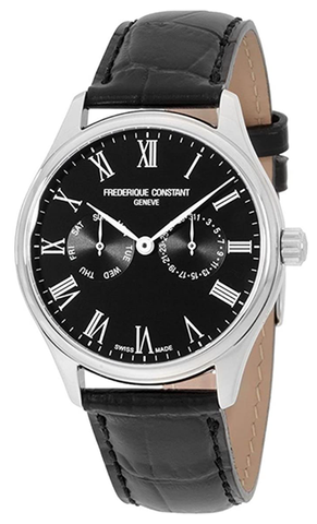 Frederique Classics Classics Quartz Movimiento negro Dial Men's reloj FC-259BR5B6