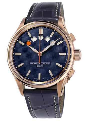 Frederique Constant Yacht Timer Regatta Countdown Mouvement automatique Mouvement Blue Dial's Watches FC-380NT4H4