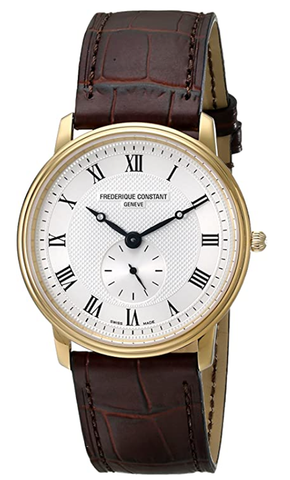 Frederique Constant Men's 235m4s5 Línea delgada Analógica Quartz suizo reloj