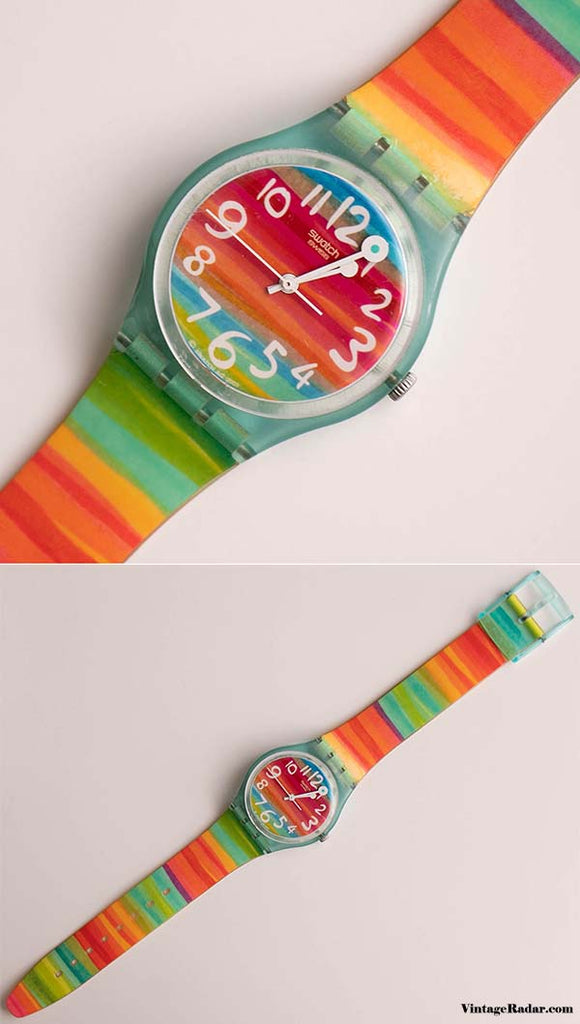 Swatch Gs124 colorer le ciel montre 