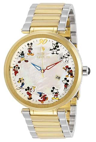 Invicta 30833 Disney Mickey Mouse Acero/oro edición limitada para hombres reloj