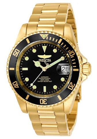 ساعة انفيكتا للرجال 8929OB Pro Diver انالوج بعقارب يابانية أوتوماتيكية ذهبية
