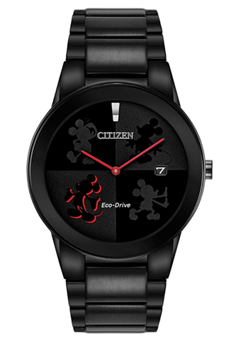 Citizen Black regarde les hommes Mickey Mouse Au1069-57W