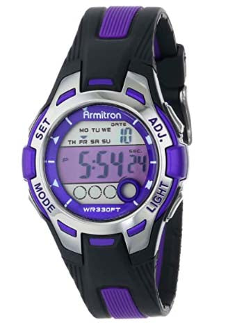 Armitron Sport Women's 45/7030 Digital Chronograph Resin Strap Watch