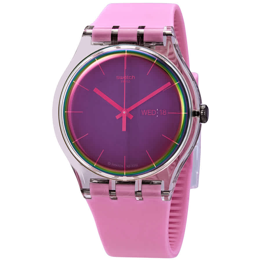 Swatch Cuarzo analógico para mujeres reloj con correa de silicona suok710 | Radar vintage