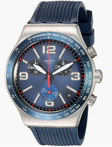 Swatch Blue Grid YVS454 Irony Chronograph Orologio