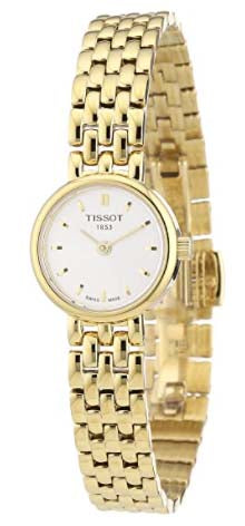 Tissot ساعة رسمية للسيدات من الستانلس ستيل من طراز T-Trend باللون الذهبي الأصفر