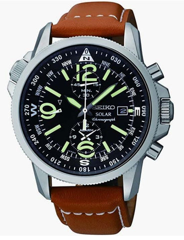 SEIKO MEN'S SSC081 ADVENTURE-SOLAR CLASSIC CASUAL WATCH