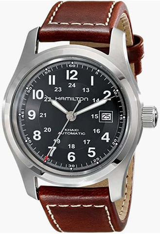 Hamilton Men's H7055555533 Campo de caqui de acero inoxidable Automático reloj