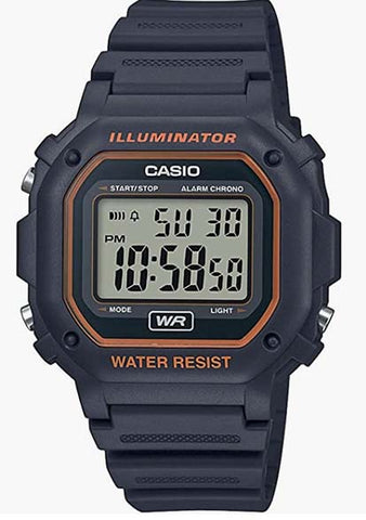 Casio Unisexe F-108Wh-1ACf Big Square Digital Display Quartz Black montre