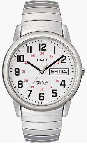 Banda de expansión de la fecha de la fecha fácil de lectores de Timex Men's reloj