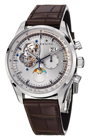 Zenith Chronomaster ouvert Grande Date Moon Phase Mens automatique montre