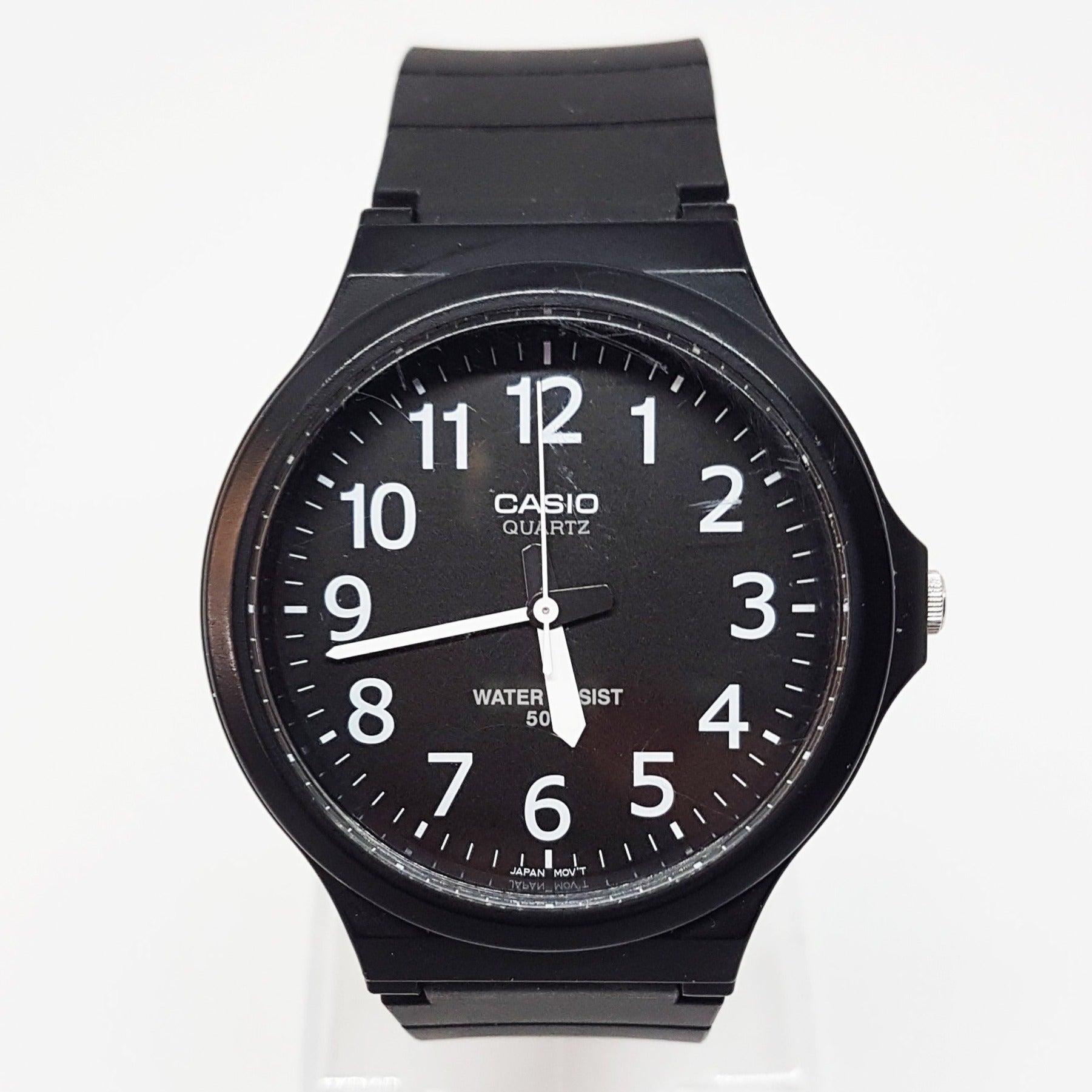 black water resistant watch