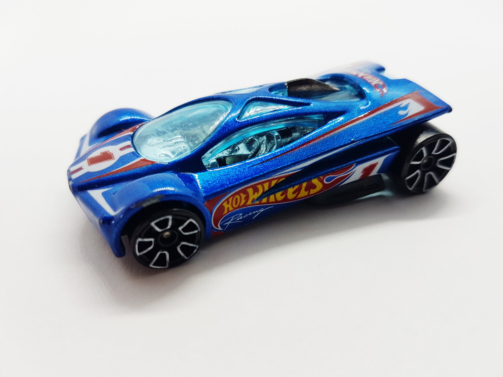 2001 Hot Wheels Sling Shot Metallic Blue Racing Vintage Toy Car Vintage Radar 