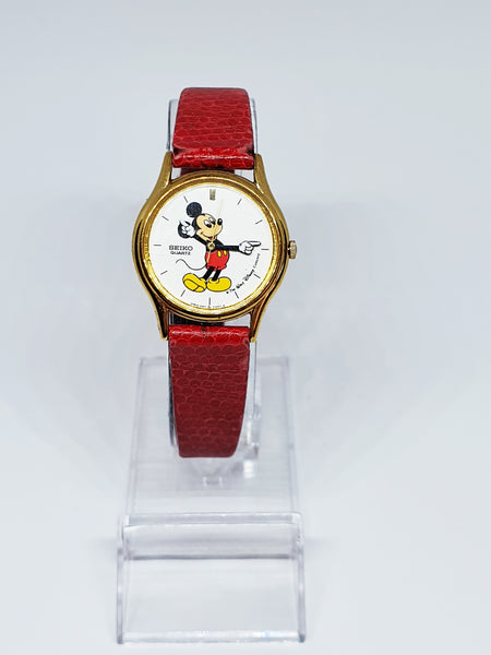 Mickey Mouse Seiko 4N01 0129 Watch | 80s Authentic Seiko Disney Watch –  Vintage Radar