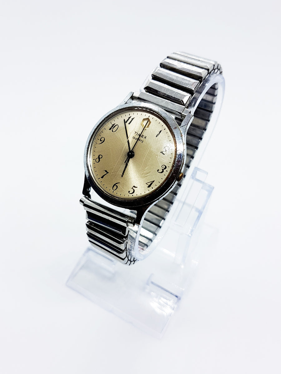 1990s Silver Timex Q Quartz Watch for Men & Women | Old Timex Watch ...