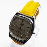 1988 Automatic Timex Square TV Watch | Yellow Strap Timex Watch – Vintage  Radar