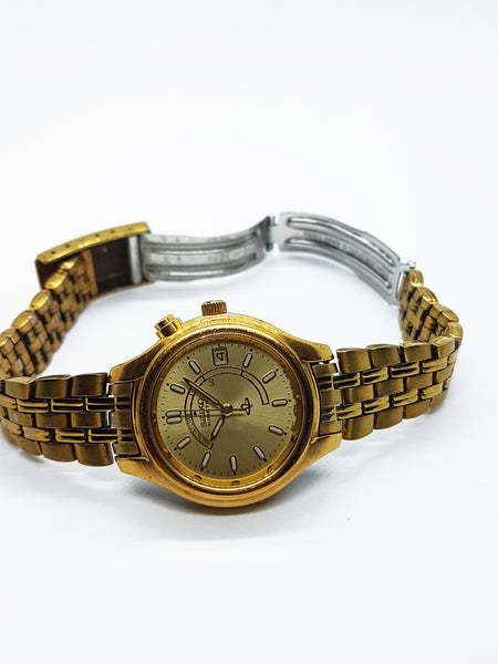 Gold Seiko Kinetic Watch for Men | Men's Sapphire Crystal Seiko Watch –  Vintage Radar