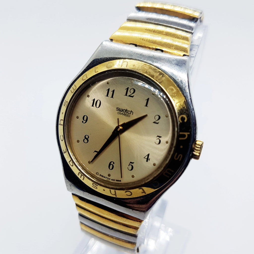 1996 Vintage Swatch Irony TONALITY YLS109 | Silver & Gold Swatch Irony