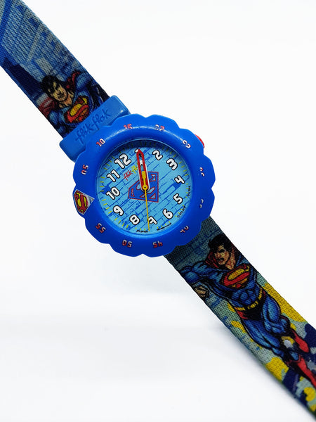 2013 Flik Superman ZFLSP004 suizo reloj para niños por – Vintage Radar