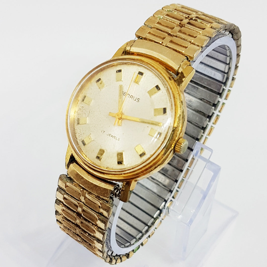 Gold-Plated Benrus Mechanical Watch | Vintage 17 Jewels Watch for Men ...