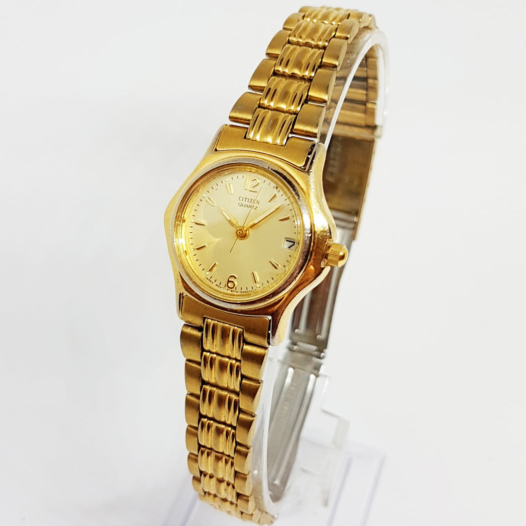 Vintage Ladies Citizen Watch | Gold Quartz Citizen 6010 S42025 Watch ...