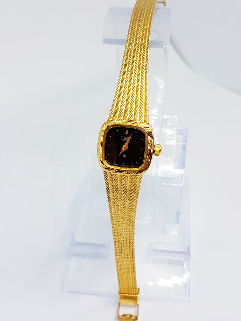 Luxury Citizen Watch for Women | Gold Art Deco Citizen 3220 Watch ...