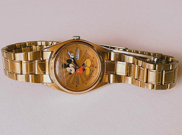 Seiko Starburst Dial 3Y03-0039 Gold Mickey Mouse Disney Watch Vintage –  Vintage Radar