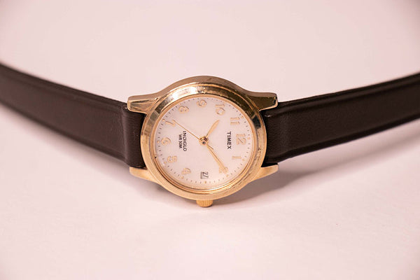 Women's Elegant Timex Indiglo Watch with Date Window – Vintage Radar