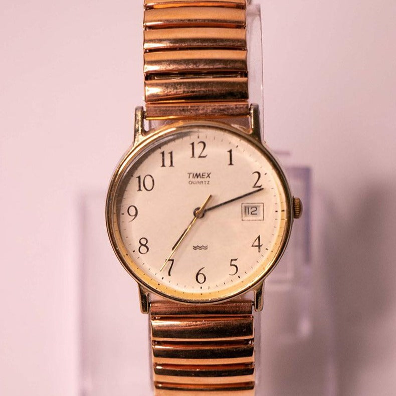 Vintage 90s Timex Quartz Date Watch | 1990s Best Timex USA Watches – Vintage  Radar