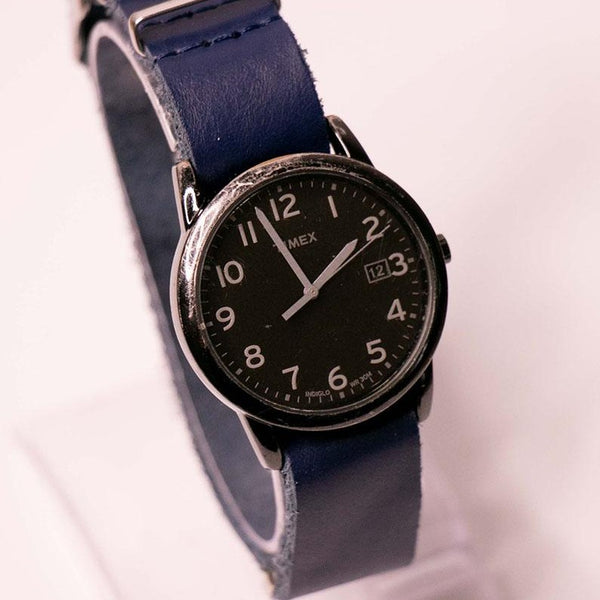 35mm Black Timex Indiglo Date Watch for Men and Women Vintage – Vintage  Radar