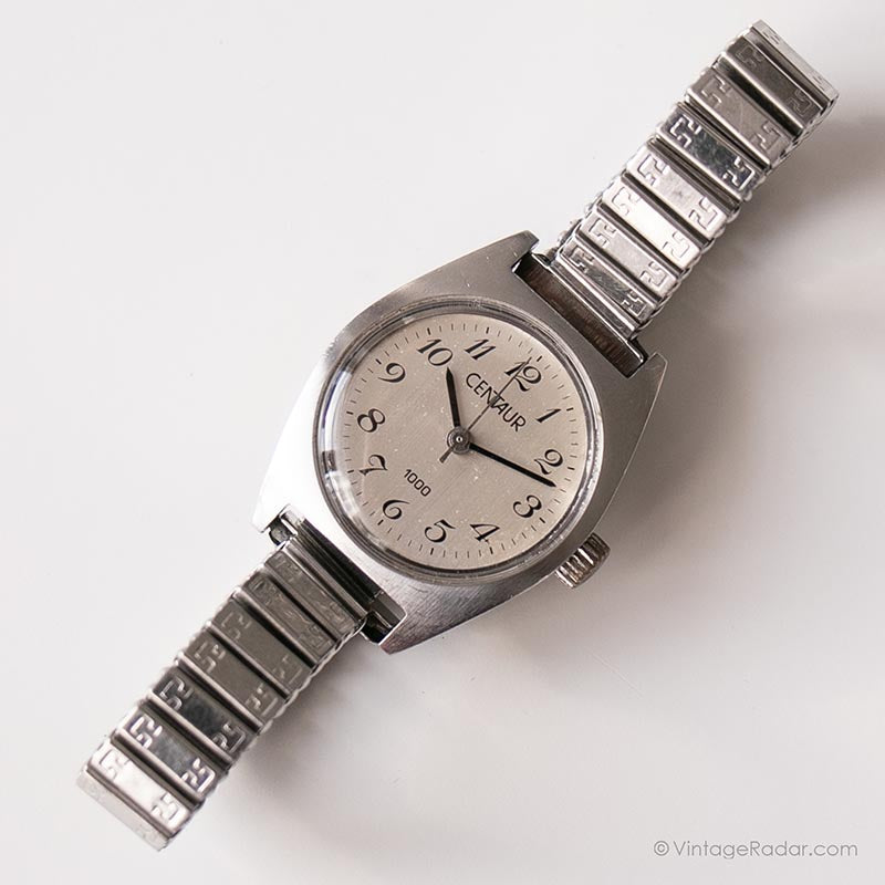 Vintage Centaur Mechanical Watch | Silver-tone Watch for Her – Vintage ...