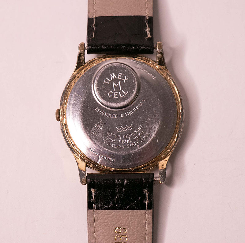 Vintage 90s Timex Quartz Gold-tone Watch with Champagne Dial – Vintage ...