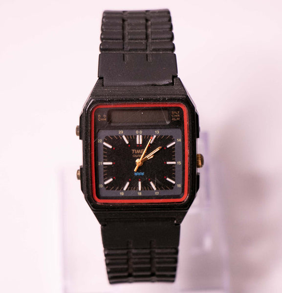 Ultra Rare Digital Analog 90s Timex Watch | LCD Timex Watch Vintage –  Vintage Radar