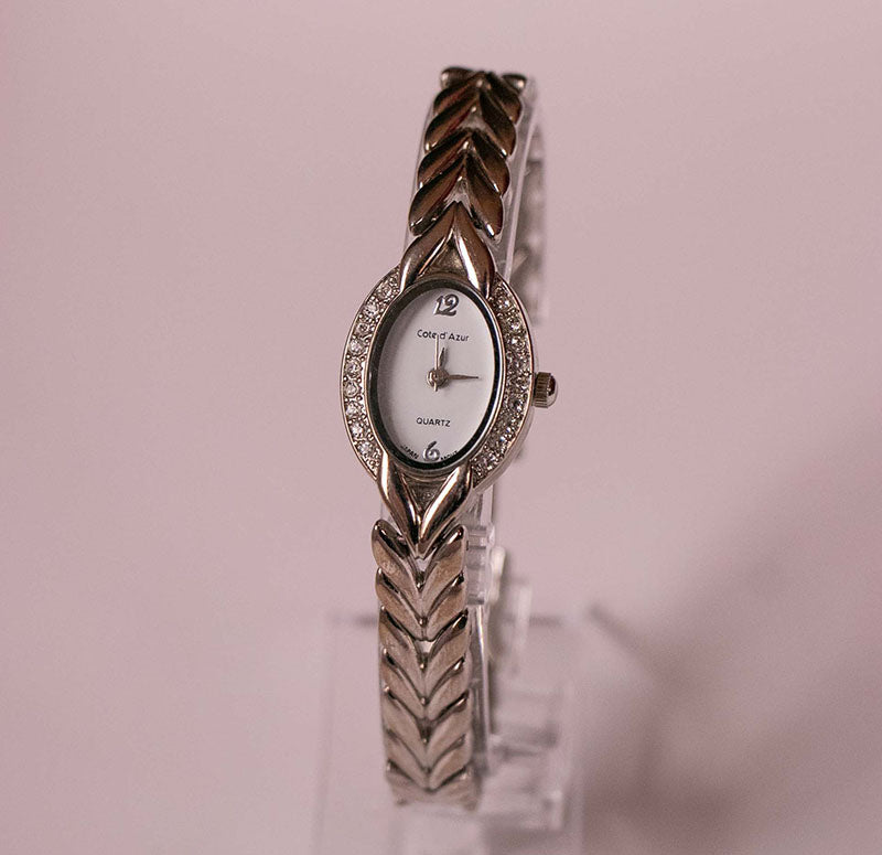 Cote d'Azur Quartz Watch for Women | Ladies Silver-tone Dress Watch ...