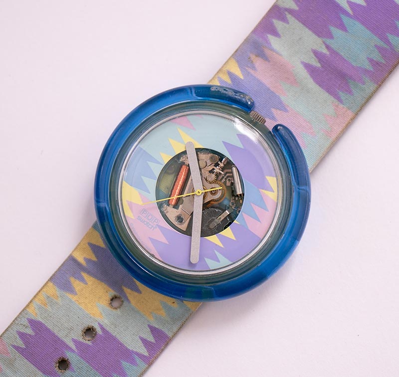 AQUABA PWN102 Pop Swatch Watch | 90s Vintage Pop Swatches – Vintage Radar