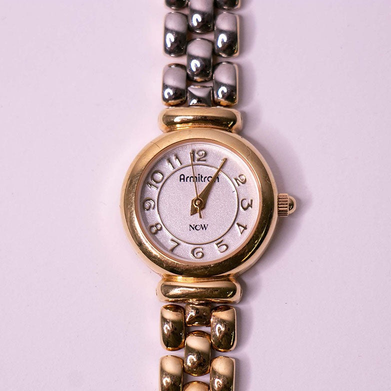 Two-Tone Adjustable Small Watch for Women Gold & Silver – Vintage Radar