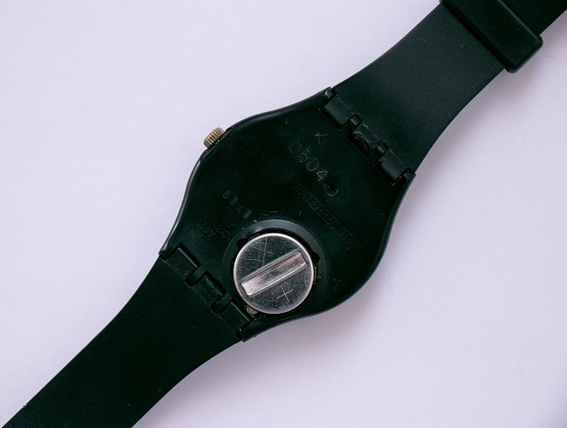 1990 Black Classic Vintage Swatch Watch | NERO GB722 Swatch Vintage ...