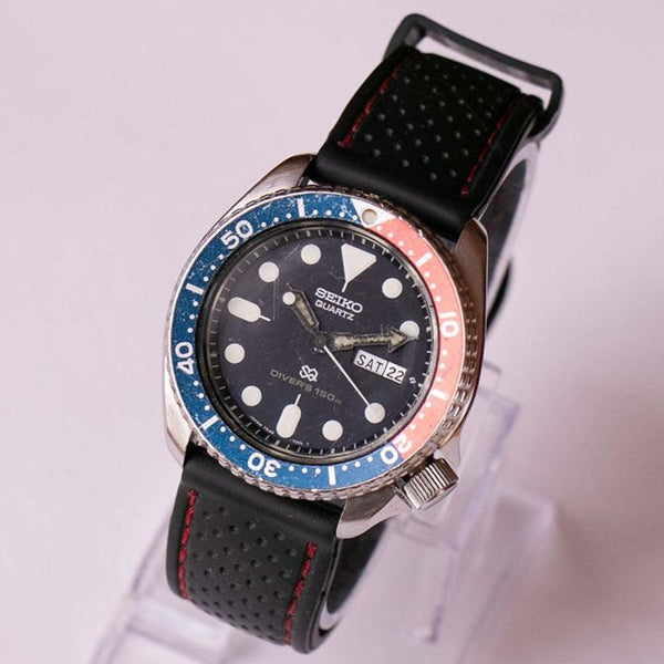 Seiko Pepsi Diver 7548-700B Watch | Seiko Men's Diver Watch 150m – Vintage  Radar