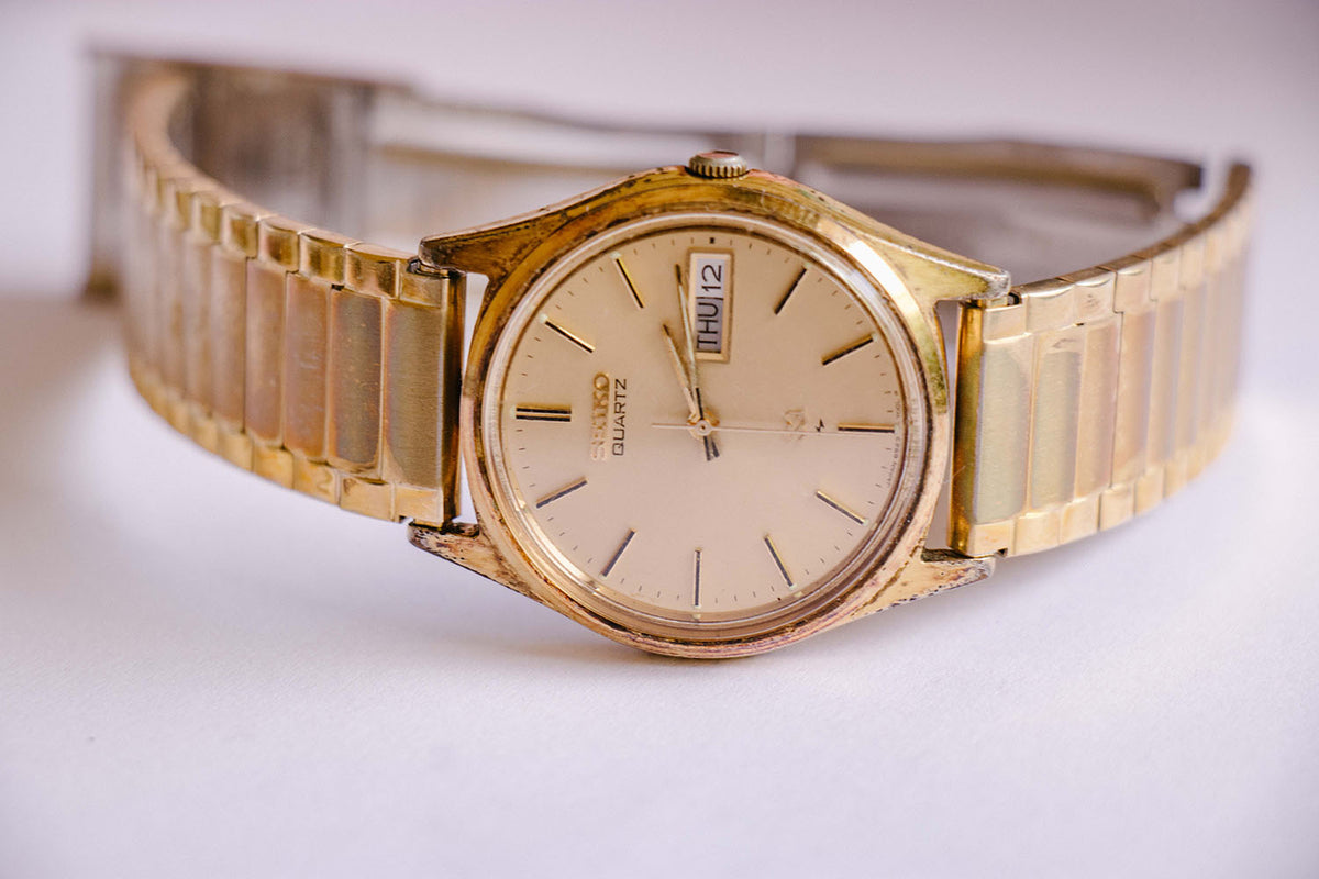 Gold-tone Seiko Vintage Watch for Men | 6923-7009 Seiko Watch Model –  Vintage Radar