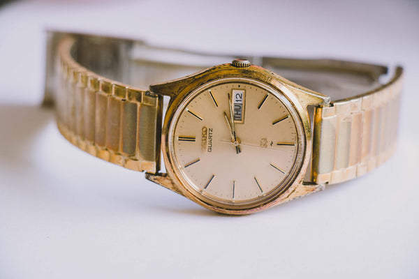 Gold-tone Seiko Vintage Watch for Men | 6923-7009 Seiko Watch Model –  Vintage Radar