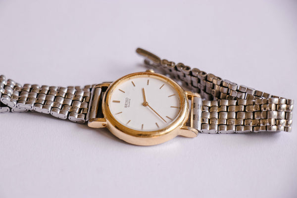 Vintage Gold-tone Seiko Quartz Watch | 2Y00-0A50 Seiko Women's Watch –  Vintage Radar