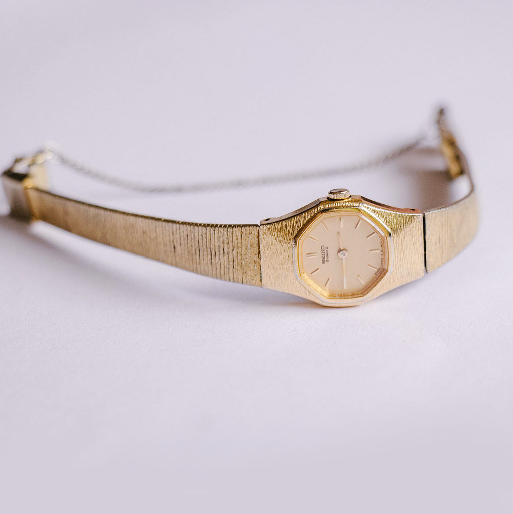 Gold-Tone Ladies 2Y00-5041 Seiko Watch | Elegant Quartz Women's Watch –  Vintage Radar