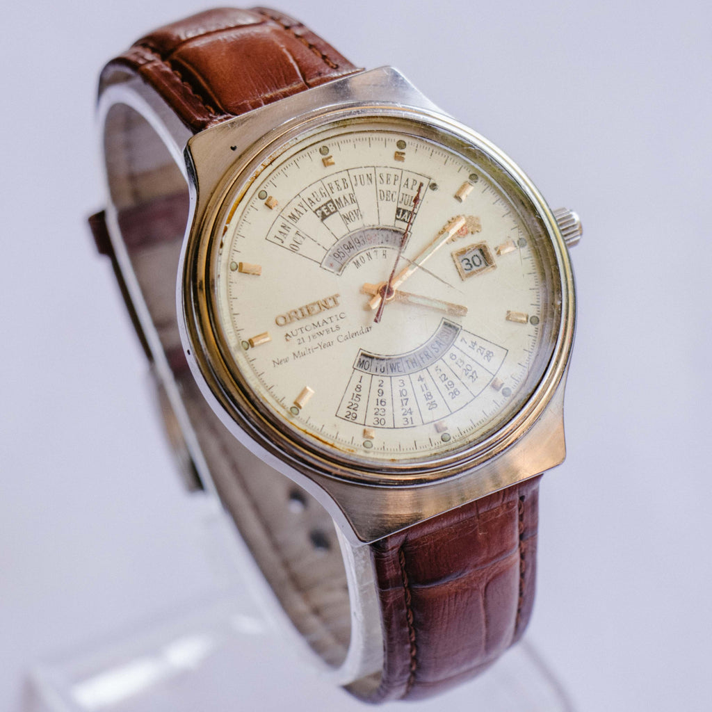 Orient Automatic 25 Jewels Watch New Multi-Year Calendar Vintage – Vintage  Radar