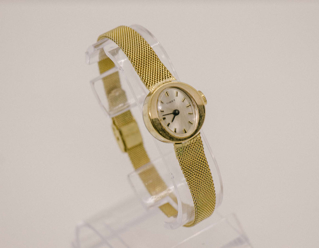 Art Deco Gold Timex Watch for Women | Vintage 80s Timex Watch for her ...