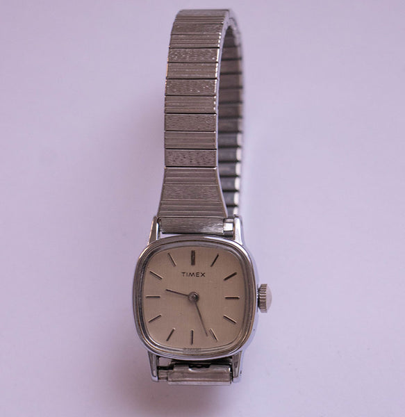 Retro-Vintage Mechanical Timex Watch | Small Silver-Tone Timex Watch –  Vintage Radar