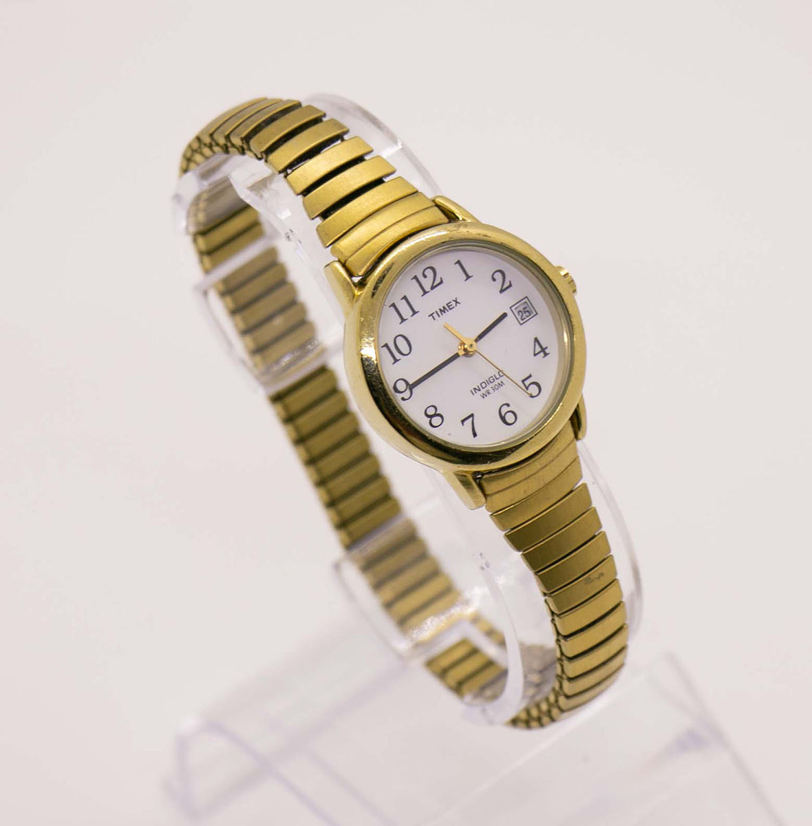 24mm Timex Indiglo Date Watch for Women | Ladies 90s Timex Watch – Vintage  Radar